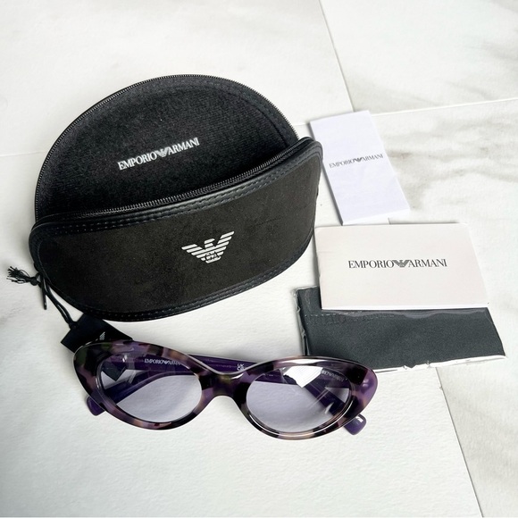 Emporio Armani EA4143 Sunglasses cat eye purple main image 5